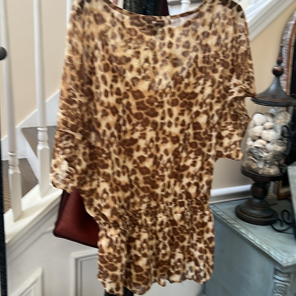 INC leopard top - Picture 2 of 2